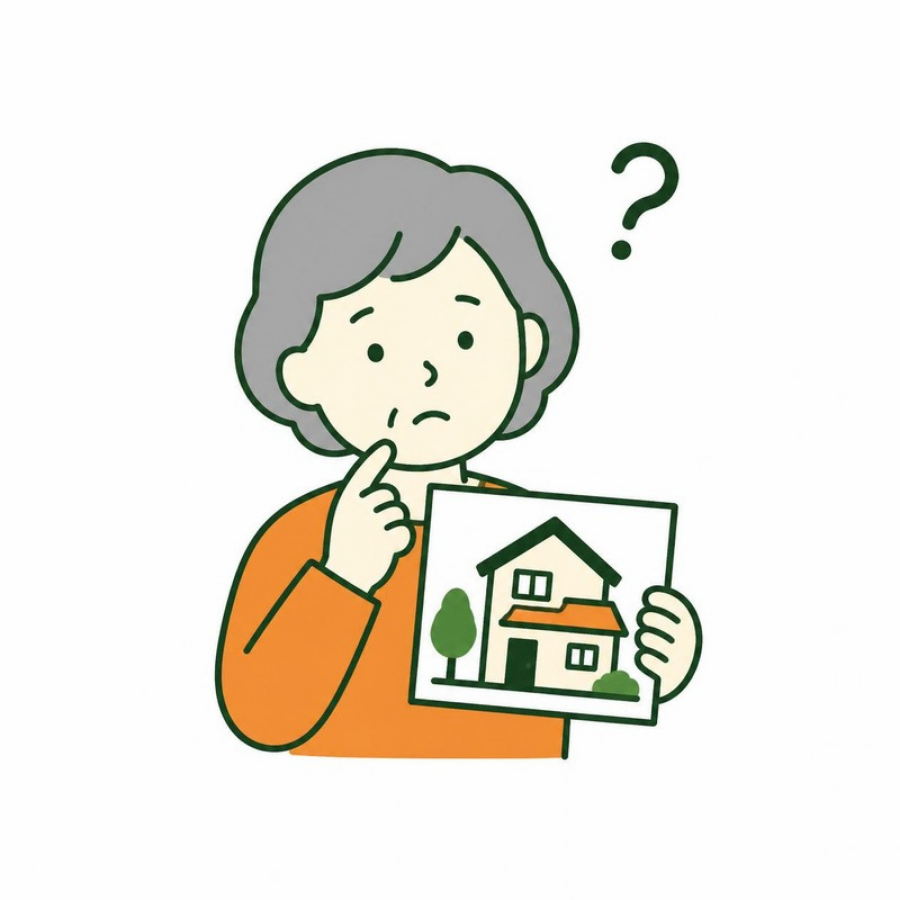実家の空き家を心配する女性