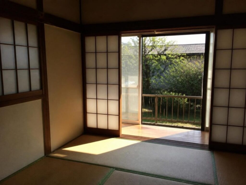 ⑥ 和室の換気中カビ・しめり気なし◎